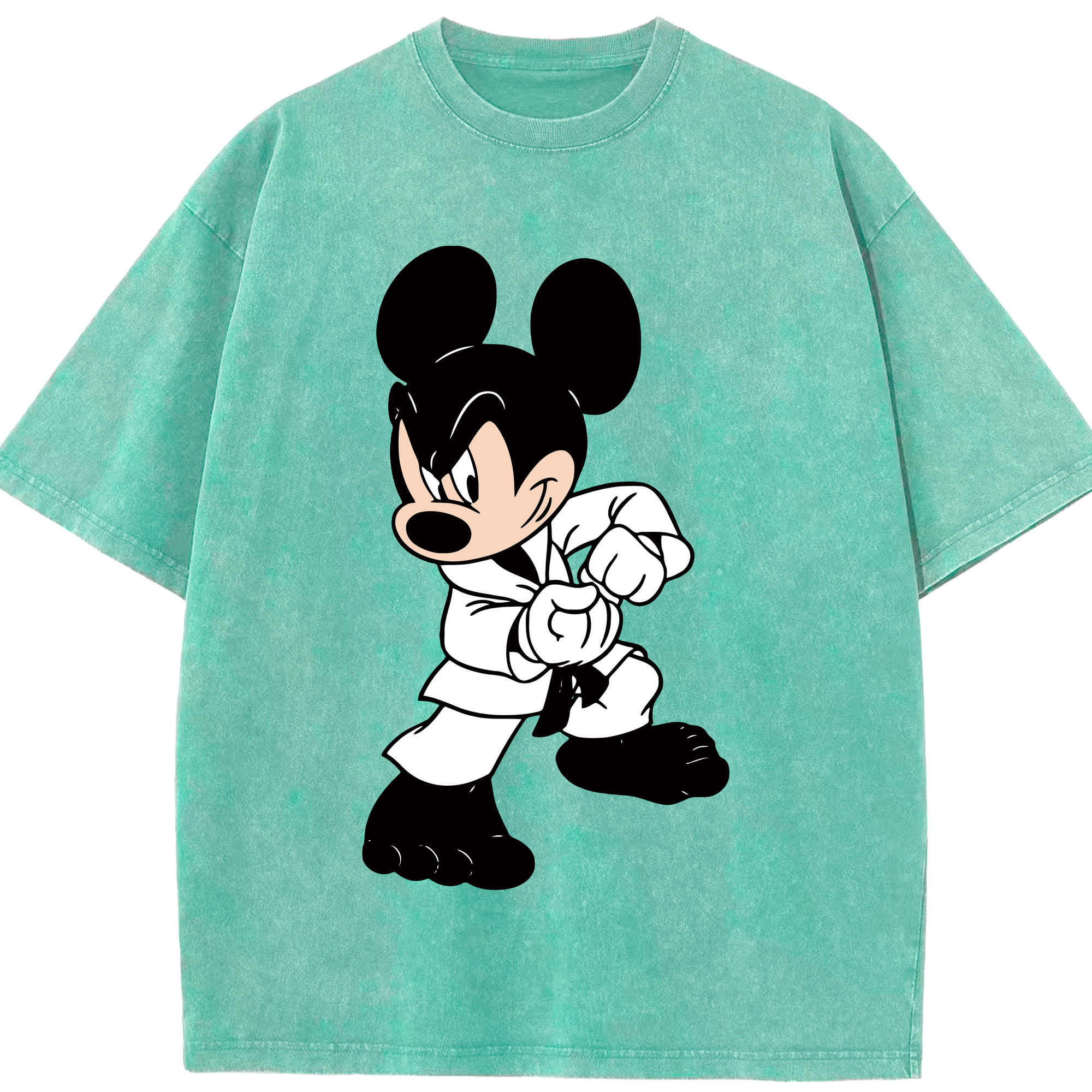 （画像用） ミッキーマウス Mickey Mouse 綿100% ヴィンテージ風 半袖Tシャツ（フロントプリント）